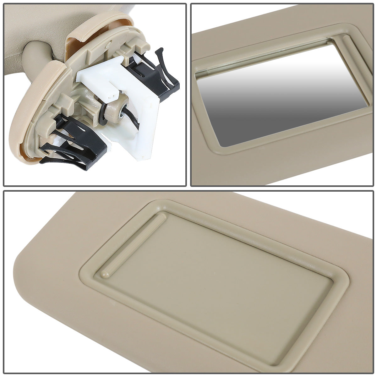 nan SUN VISOR - 06-12 TOYOTA RAV4 - FITS ILLUMINATED MODELS - PASSENGER SIDE - BEIGE