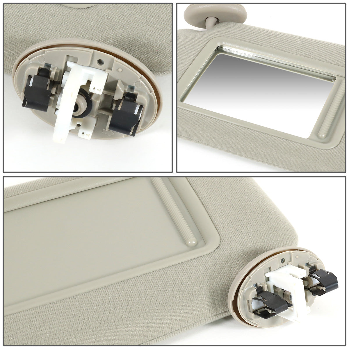 nan SUN VISOR - 07-11 TOYOTA CAMRY - FITS ILLUMINATED MODELS - DRIVER SIDE - BEIGE