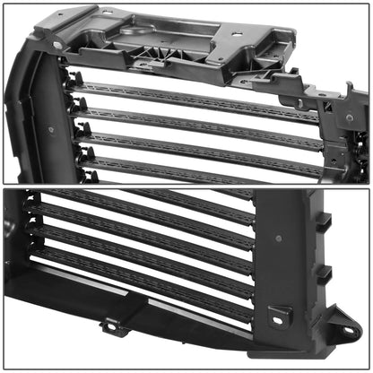 nan GRILLE - FRONT UPPER RADIATOR SHUTTER - 15-17 FORD F-150 WITH 2.7L TURBO, 3.5L NA, 3.5L TURBO, 5.0L V8 - BLACK