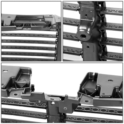 nan GRILLE - FRONT UPPER RADIATOR SHUTTER - 15-17 FORD F-150 WITH 2.7L TURBO, 3.5L NA, 3.5L TURBO, 5.0L V8 - BLACK