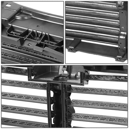 nan GRILLE - FRONT UPPER RADIATOR SHUTTER - 15-17 FORD F-150 WITH 2.7L TURBO, 3.5L NA, 3.5L TURBO, 5.0L V8 - BLACK