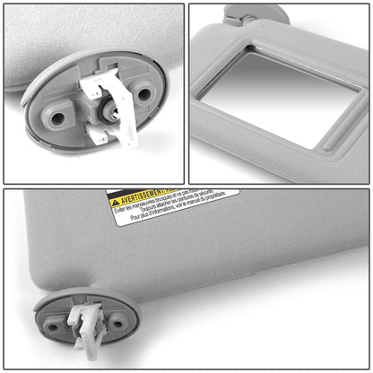 nan SUN VISOR - 09-16 TOYOTA VENZA - FITS ILLUMINATED MODELS - DRIVER SIDE - GRAY