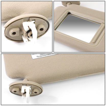 nan SUN VISOR - 09-16 TOYOTA VENZA - FITS ILLUMINATED MODELS - DRIVER SIDE - BEIGE