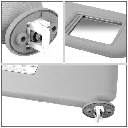 nan SUN VISOR - 09-16 TOYOTA VENZA - FITS ILLUMINATED MODELS - PASSENGER SIDE - GRAY