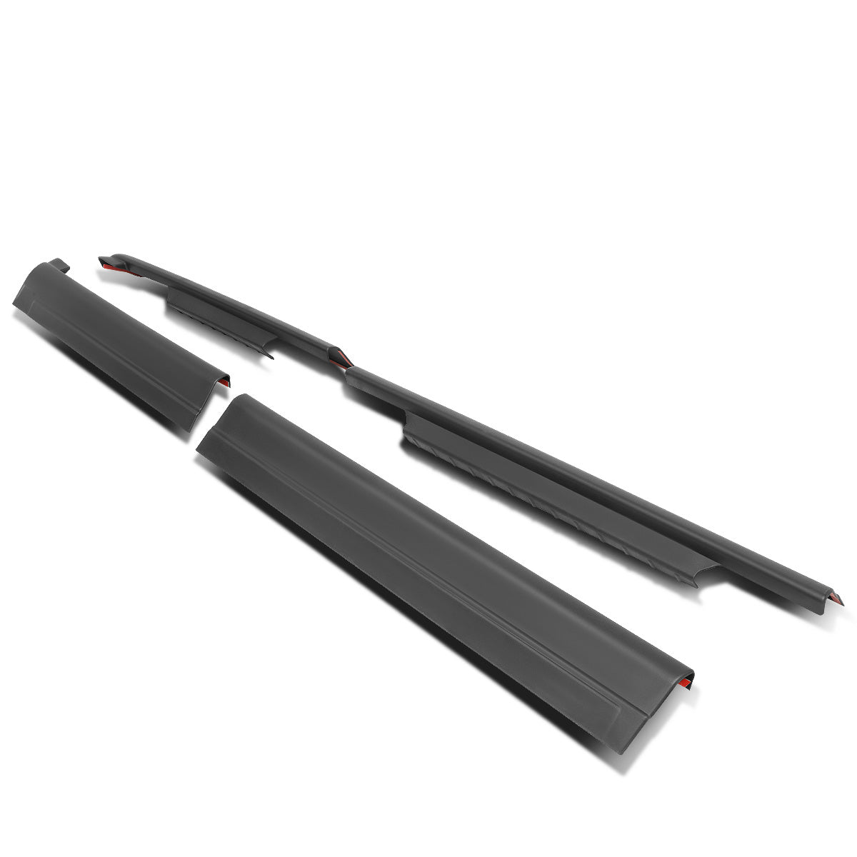 nan ROCKER PANEL / SILL PLATE - 4PCS - 99-06 CHEVY SILVERADO 1500, GMC SIERRA 1500 / 99-04 CHEVY SILVERADO 2500, GMC SIERRA 2500 / 01-06 CHEVY SILVERADO 2500HD, 3500, GMC SIERRA 2500HD, 3500 - FITS CREW CAB MODELS - BLACK