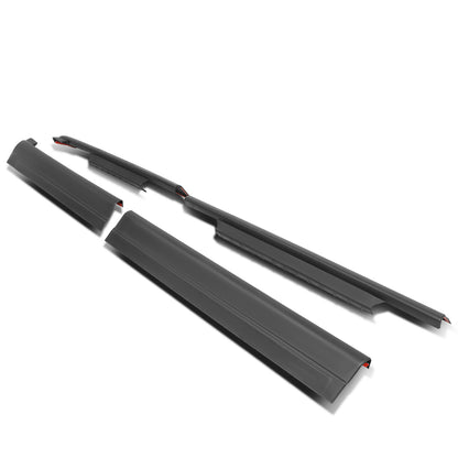 nan ROCKER PANEL / SILL PLATE - 4PCS - 99-06 CHEVY SILVERADO 1500, GMC SIERRA 1500 / 99-04 CHEVY SILVERADO 2500, GMC SIERRA 2500 / 01-06 CHEVY SILVERADO 2500HD, 3500, GMC SIERRA 2500HD, 3500 - FITS CREW CAB MODELS - BLACK