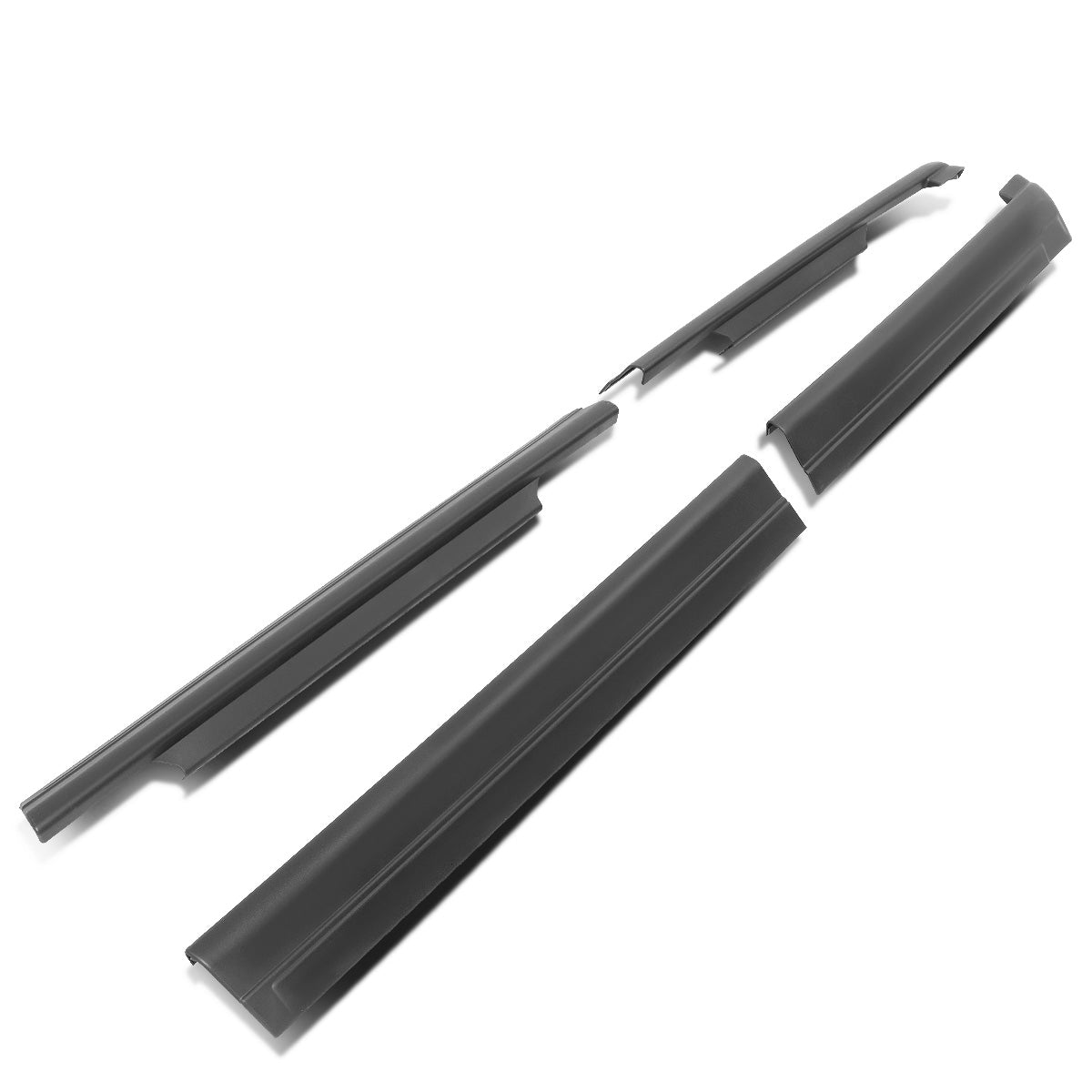 nan ROCKER PANEL / SILL PLATE - 4PCS - 99-06 CHEVY SILVERADO 1500, GMC SIERRA 1500 / 99-04 CHEVY SILVERADO 2500, GMC SIERRA 2500 / 01-06 CHEVY SILVERADO 2500HD, 3500, GMC SIERRA 2500HD, 3500 - FITS CREW CAB MODELS - BLACK