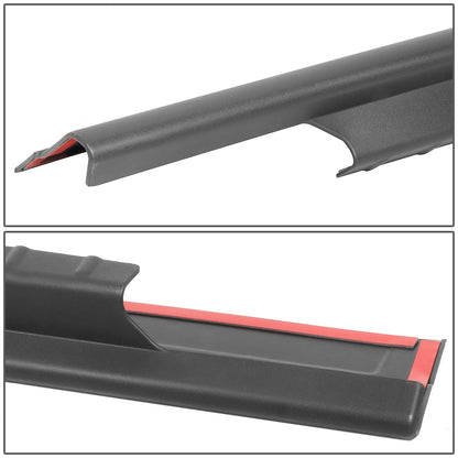 nan ROCKER PANEL / SILL PLATE - 4PCS - 99-06 CHEVY SILVERADO 1500, GMC SIERRA 1500 / 99-04 CHEVY SILVERADO 2500, GMC SIERRA 2500 / 01-06 CHEVY SILVERADO 2500HD, 3500, GMC SIERRA 2500HD, 3500 - FITS CREW CAB MODELS - BLACK