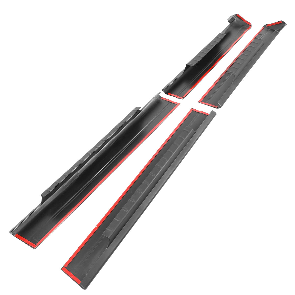 nan ROCKER PANEL / SILL PLATE - 4PCS - 99-06 CHEVY SILVERADO 1500, GMC SIERRA 1500 / 99-04 CHEVY SILVERADO 2500, GMC SIERRA 2500 / 01-06 CHEVY SILVERADO 2500HD, 3500, GMC SIERRA 2500HD, 3500 - FITS CREW CAB MODELS - BLACK