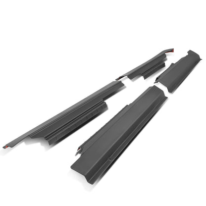 nan ROCKER PANEL / SILL PLATE - 4PCS - 09-10 DODGE RAM 1500, 2500, 3500 / 11-18 DODGE RAM 1500 / 10-20 DODGE RAM 2500 / 11-20 DODGE RAM 3500 / 2019 DODGE RAM 1500 CLASSIC - FITS CREW CAB MODELS - BLACK