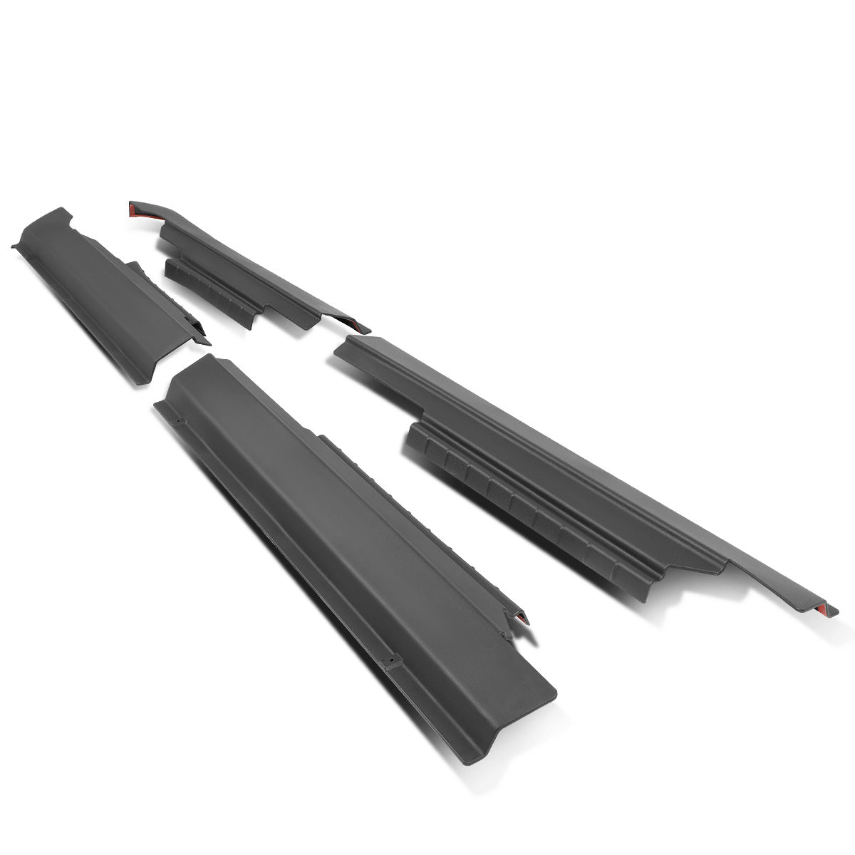 nan ROCKER PANEL / SILL PLATE - 4PCS - 09-10 DODGE RAM 1500, 2500, 3500 / 11-18 DODGE RAM 1500 / 10-20 DODGE RAM 2500 / 11-20 DODGE RAM 3500 / 2019 DODGE RAM 1500 CLASSIC - FITS CREW CAB MODELS - BLACK
