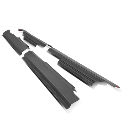 nan ROCKER PANEL / SILL PLATE - 4PCS - 09-10 DODGE RAM 1500, 2500, 3500 / 11-18 DODGE RAM 1500 / 10-20 DODGE RAM 2500 / 11-20 DODGE RAM 3500 / 2019 DODGE RAM 1500 CLASSIC - FITS CREW CAB MODELS - BLACK