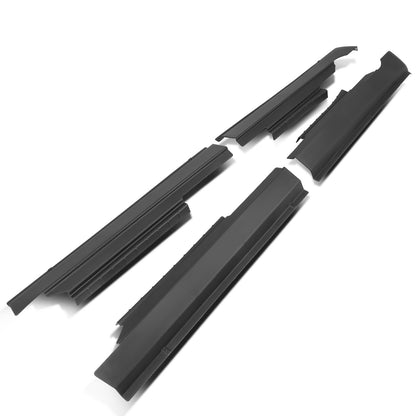 nan ROCKER PANEL / SILL PLATE - 4PCS - 09-10 DODGE RAM 1500, 2500, 3500 / 11-18 DODGE RAM 1500 / 10-20 DODGE RAM 2500 / 11-20 DODGE RAM 3500 / 2019 DODGE RAM 1500 CLASSIC - FITS CREW CAB MODELS - BLACK