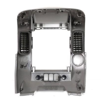 nan A/C CENTER CONSOLE BEZEL - 04-06 NISSAN TITAN SE, XE / 05-06 NISSAN ARMADA SE - FITS MODELS BUILT FROM OCTOBER 2003 THRU AUGUST 2006 - W/ CENTER SPEAKER - GRAY