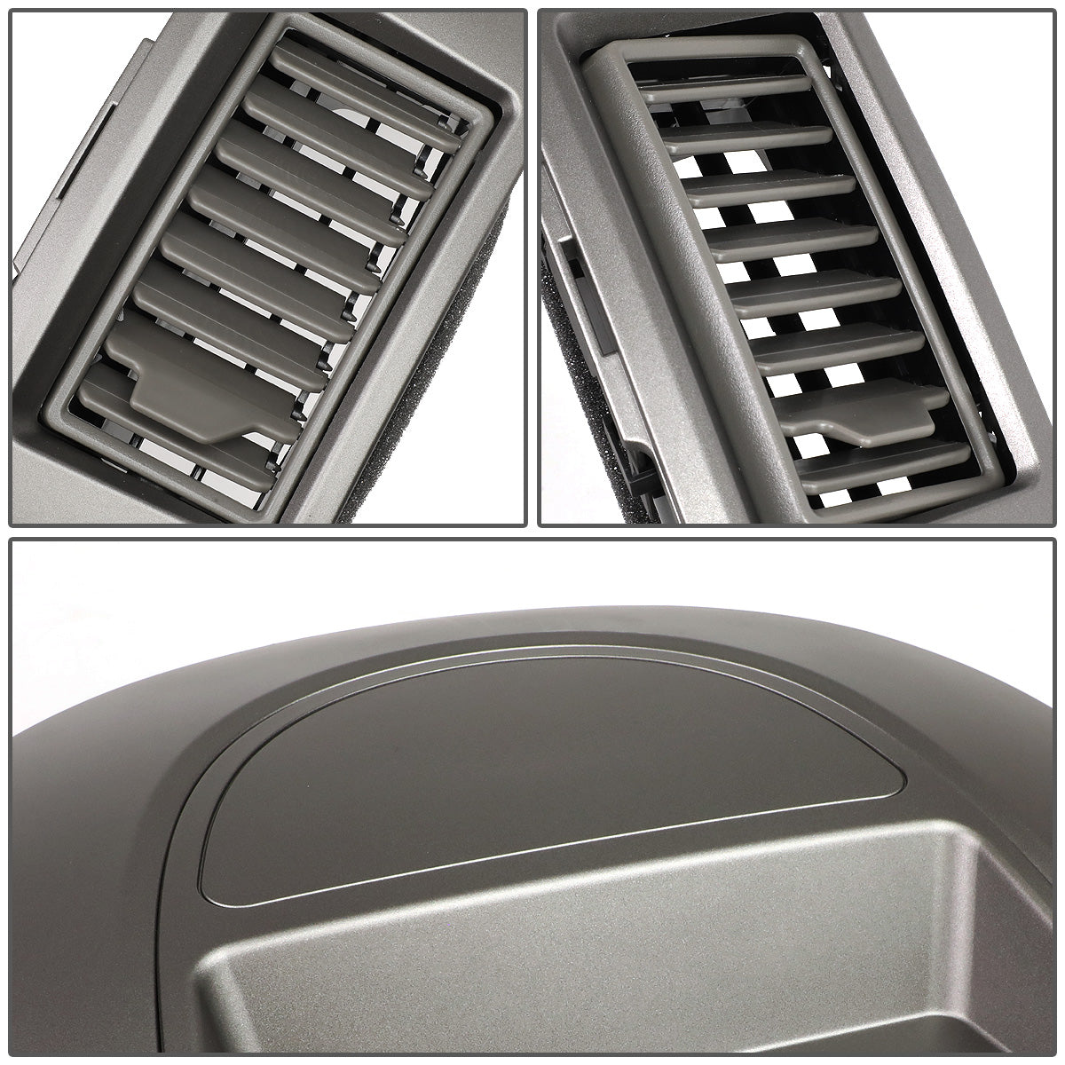 nan A/C CENTER CONSOLE BEZEL - 04-06 NISSAN TITAN SE, XE / 05-06 NISSAN ARMADA SE - FITS MODELS BUILT FROM OCTOBER 2003 THRU AUGUST 2006 - W/O CENTER SPEAKER - GRAY