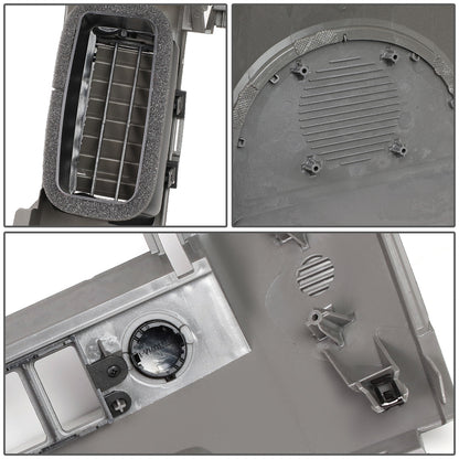 nan A/C CENTER CONSOLE BEZEL - 04-06 NISSAN TITAN SE, XE / 05-06 NISSAN ARMADA SE - FITS MODELS BUILT FROM OCTOBER 2003 THRU AUGUST 2006 - W/O CENTER SPEAKER - GRAY