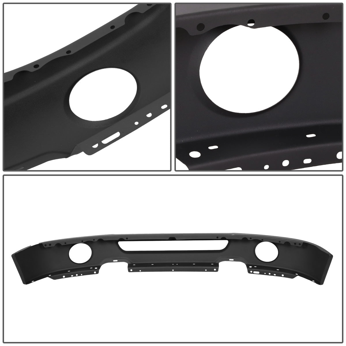 nan FRONT BUMPER COVER - 06-08 FORD F-150 / 07-08 LINCOLN MARK LT - FITS MODELS WITH FOG LIGHTS - BLACK