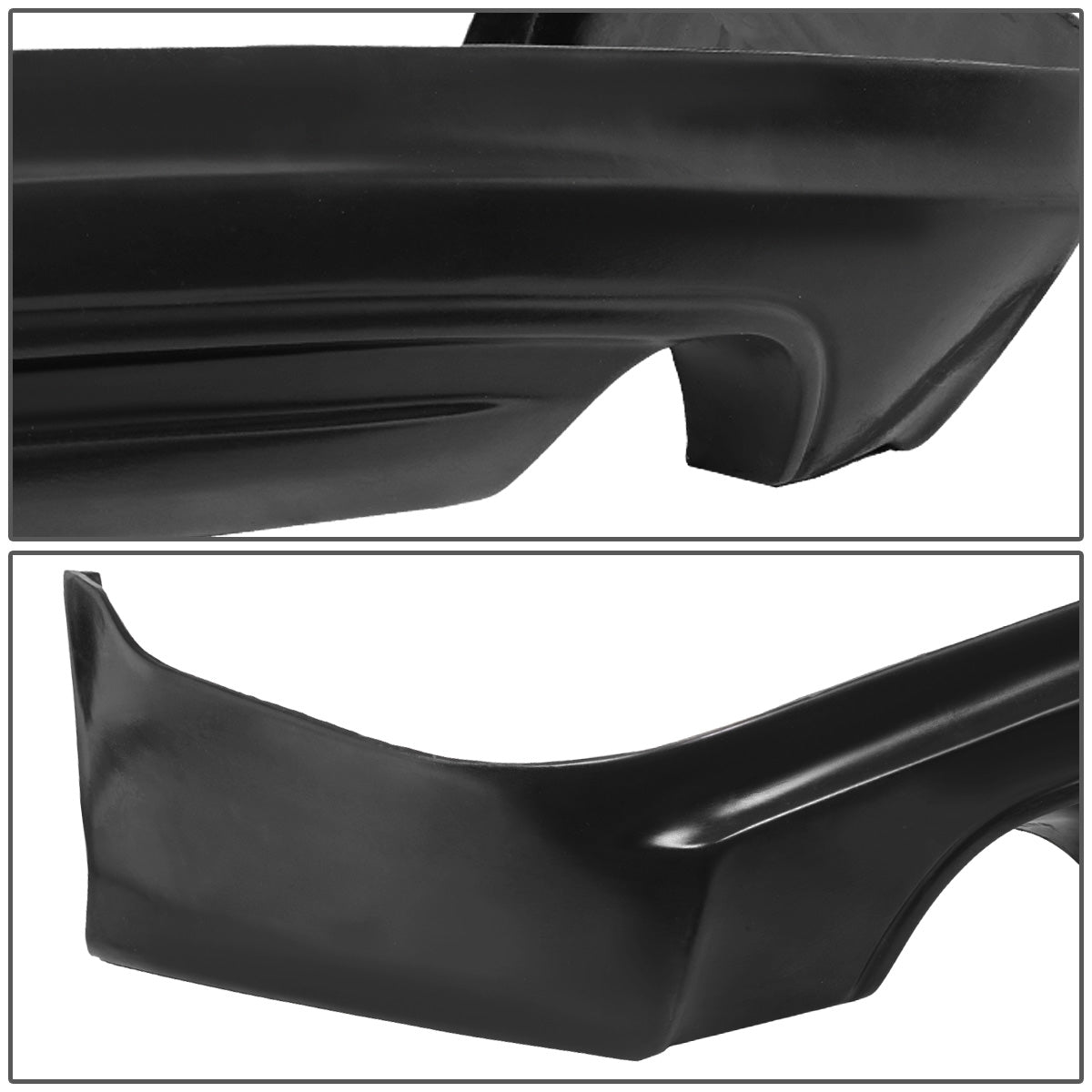 nan REAR BUMPER LIP - 09-14 ACURA TSX - MUGEN STYLE - POLYURETHANE - PAINTABLE - MATTE BLACK