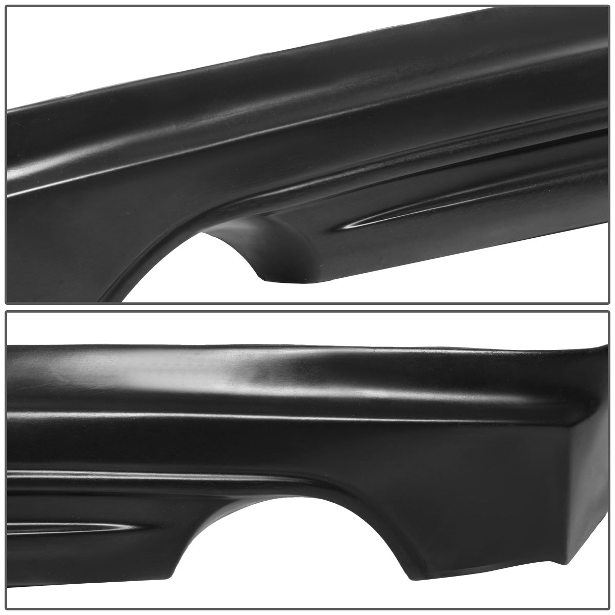 nan REAR BUMPER LIP - 09-14 ACURA TSX - MUGEN STYLE - POLYURETHANE - PAINTABLE - MATTE BLACK
