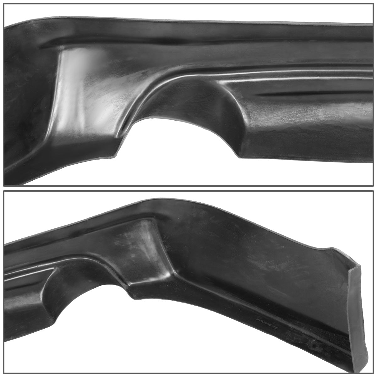 nan REAR BUMPER LIP - 09-14 ACURA TSX - MUGEN STYLE - POLYURETHANE - PAINTABLE - MATTE BLACK