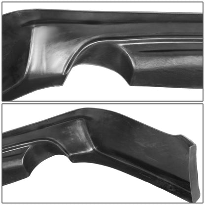 nan REAR BUMPER LIP - 09-14 ACURA TSX - MUGEN STYLE - POLYURETHANE - PAINTABLE - MATTE BLACK