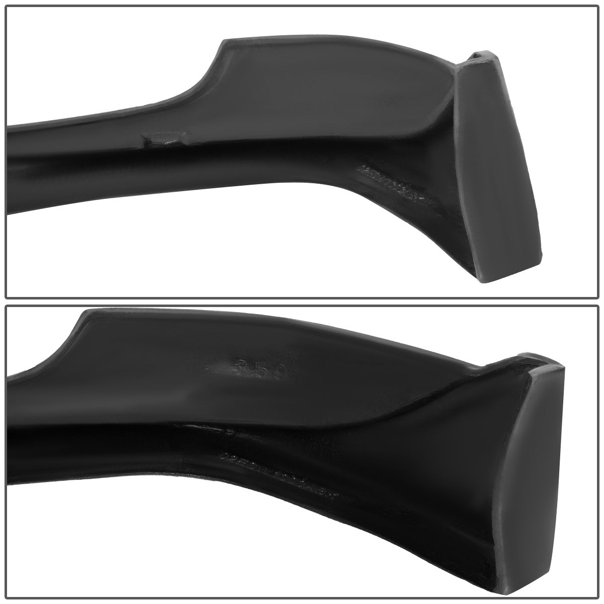 nan FRONT BUMPER LIP - 02-04 ACURA TSX - C-WEST STYLE - POLYURETHANE - PAINTABLE - MATTE BLACK
