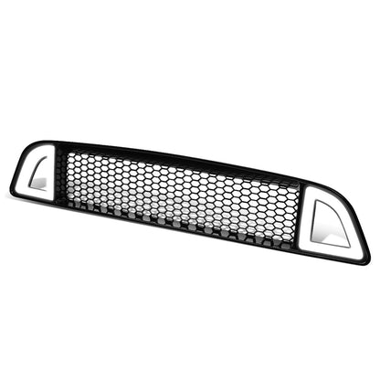 nan GRILLE - 13-14 FORD MUSTANG - FITS MODELS WITHOUT FOG LAMPS, PONY, OR APPEARANCE PACKAGE - HONEYCOMB MESH - LED DRL - BLACK
