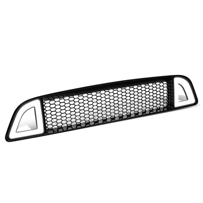 nan GRILLE - 13-14 FORD MUSTANG - FITS MODELS WITHOUT FOG LAMPS, PONY, OR APPEARANCE PACKAGE - HONEYCOMB MESH - LED DRL - BLACK