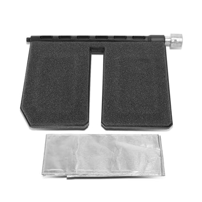 nan A/C RECIRCULATION HEATER BLEND DOOR - 02-06 DODGE RAM 1500 / 03-06 DODGE RAM 2500, 3500 - REQUIRES CUTTIG INTO HEATER BOX TO INSTALL / REPAIRS UPPER SECTION - BLACK