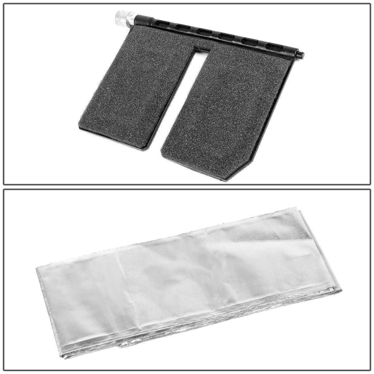 nan A/C RECIRCULATION HEATER BLEND DOOR - 02-06 DODGE RAM 1500 / 03-06 DODGE RAM 2500, 3500 - REQUIRES CUTTIG INTO HEATER BOX TO INSTALL / REPAIRS UPPER SECTION - BLACK