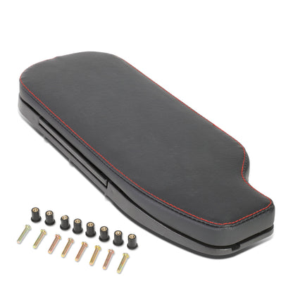 nan CENTER CONSOLE LID - 13-20 SUBARU BRZ / 17-20 TOYOTA 86 / 13-16 SCION FRS - FITS LEFT HAND DRIVE MODELS - DRILLING INTO CENTER CONSOLE IS REQUIRED FOR INSTALLATION - BLACK W/ RED STITCHING