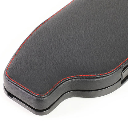 nan CENTER CONSOLE LID - 13-20 SUBARU BRZ / 17-20 TOYOTA 86 / 13-16 SCION FRS - FITS LEFT HAND DRIVE MODELS - DRILLING INTO CENTER CONSOLE IS REQUIRED FOR INSTALLATION - BLACK W/ RED STITCHING