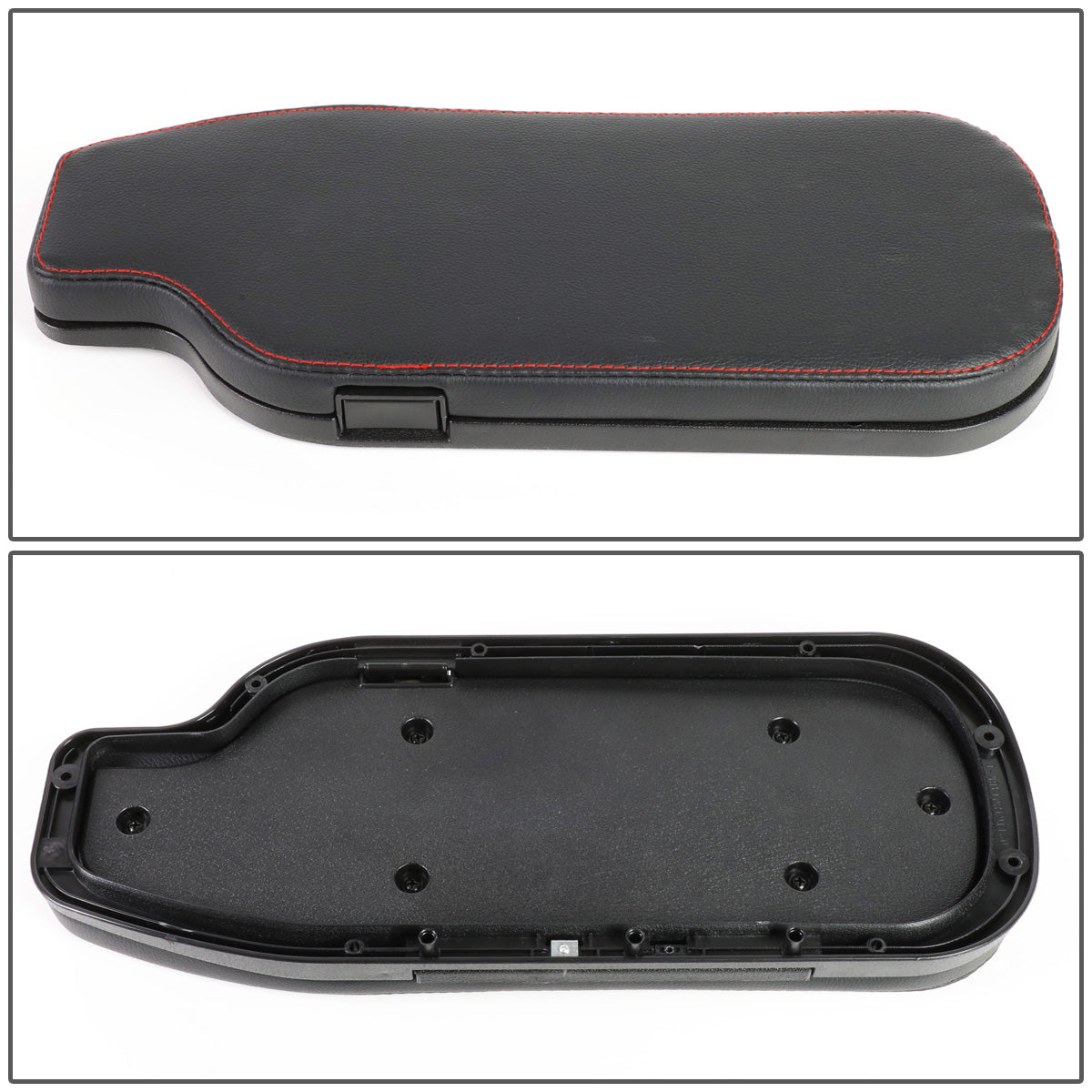 nan CENTER CONSOLE LID - 13-20 SUBARU BRZ / 17-20 TOYOTA 86 / 13-16 SCION FRS - FITS LEFT HAND DRIVE MODELS - DRILLING INTO CENTER CONSOLE IS REQUIRED FOR INSTALLATION - BLACK W/ RED STITCHING