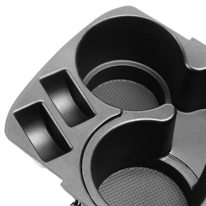 nan CUP HOLDER INSERT - 07-12 NISSAN ALTIMA - RUBBER LINED - BLACK