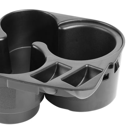 nan CUP HOLDER INSERT - 07-12 NISSAN ALTIMA - RUBBER LINED - BLACK