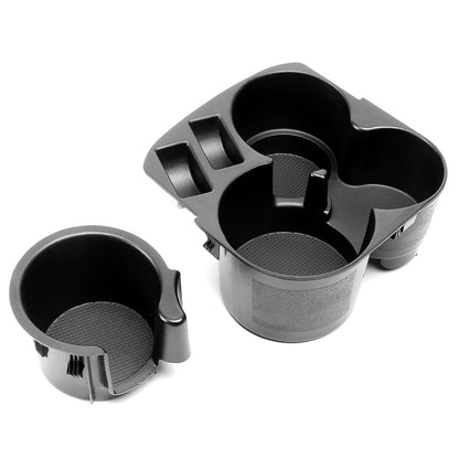 nan CUP HOLDER INSERT - 07-12 NISSAN ALTIMA - RUBBER LINED - BLACK