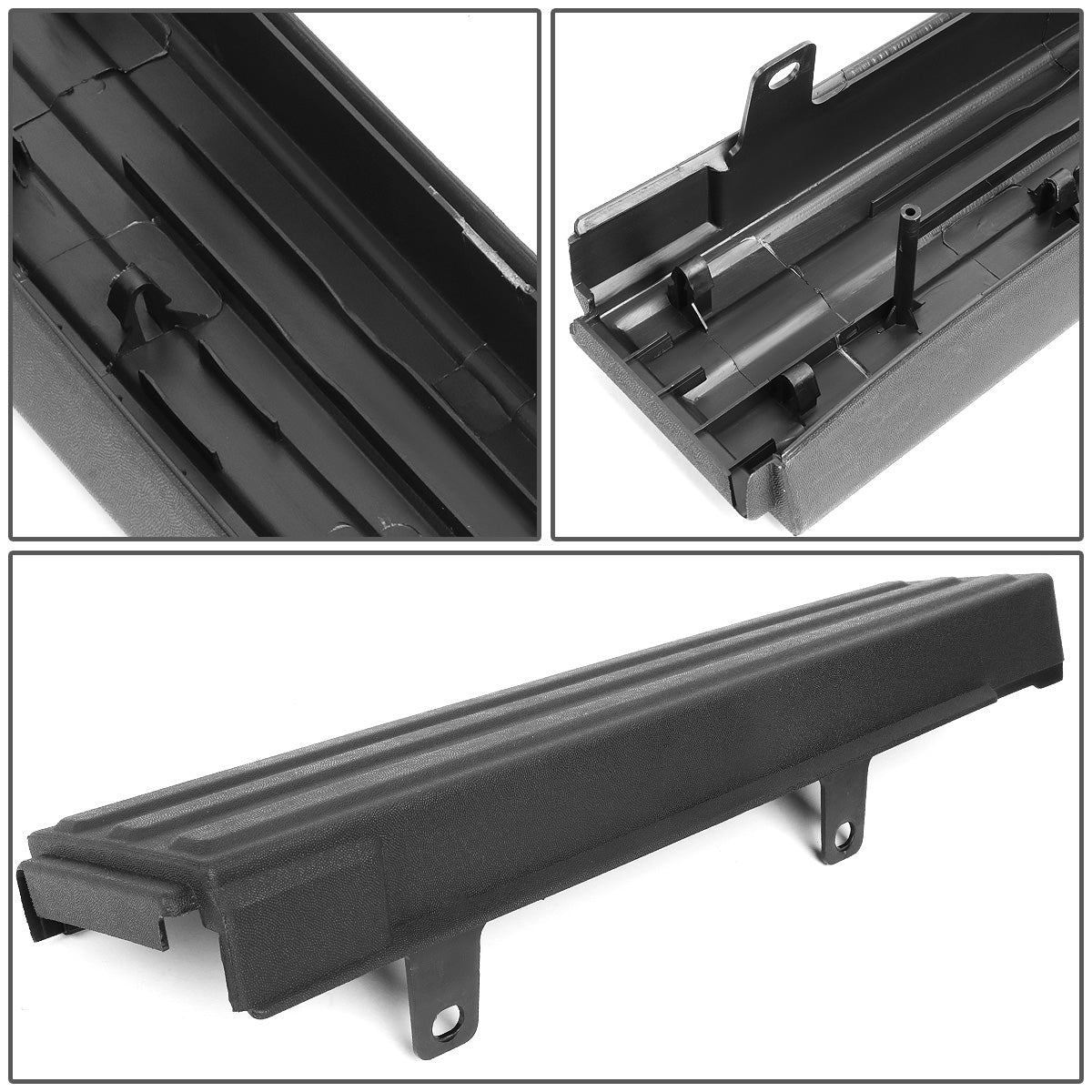 nan TAILGATE CAP COVERS - 09-14 FORD F-150 - FITS MODELS WITH FLEX STEP TAILGATE - CENTER SECTION NOT INCLUDED - TEXTURED - BLACK