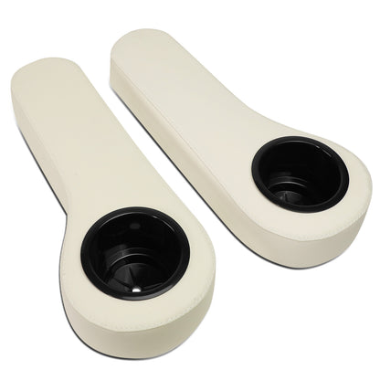 nan SEAT CUP HOLDER / ARMREST - EZGO, CLUB BAR, YAMAHA GOLF CARTS - FITS MODELS WITH 1" WIDE SQUARE TUBE RAILS IN THE REAR SEATS - TAN