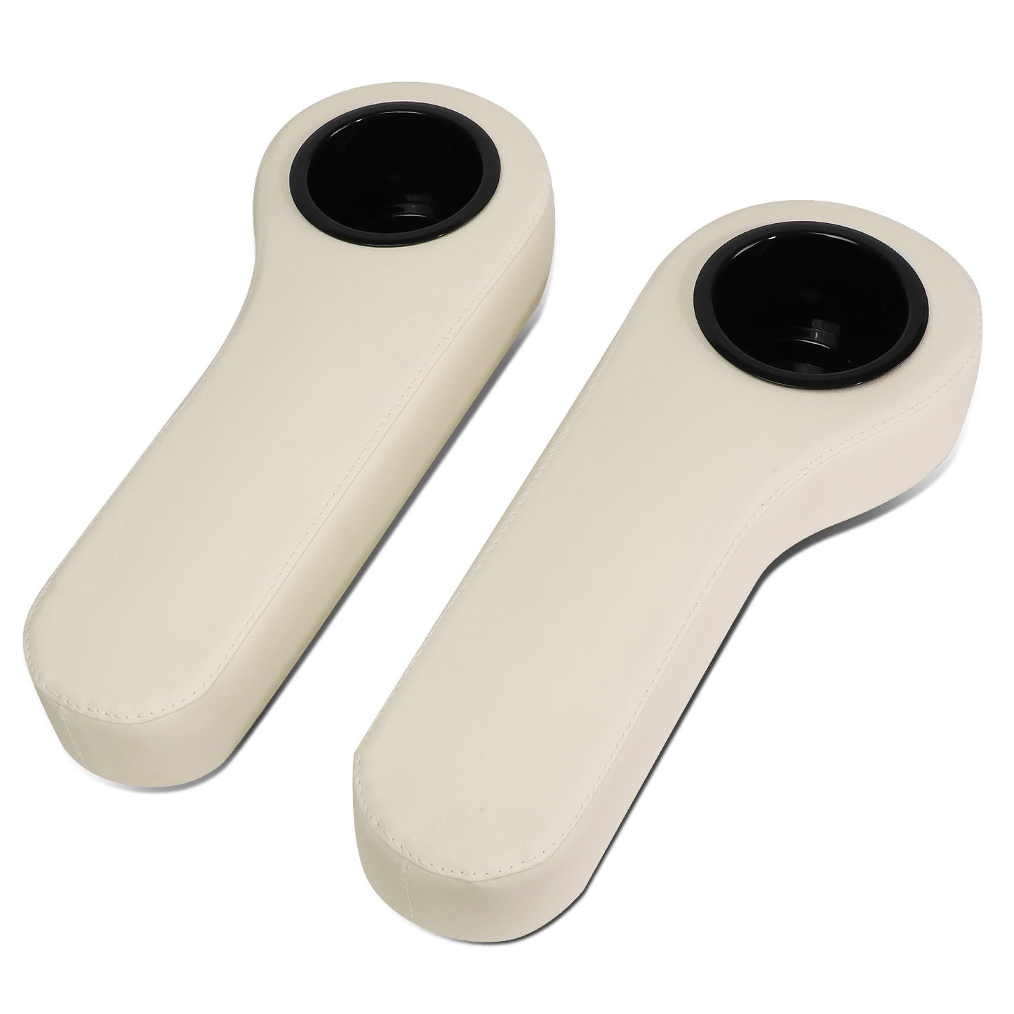 nan SEAT CUP HOLDER / ARMREST - EZGO, CLUB BAR, YAMAHA GOLF CARTS - FITS MODELS WITH 1" WIDE SQUARE TUBE RAILS IN THE REAR SEATS - TAN