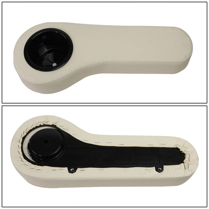 nan SEAT CUP HOLDER / ARMREST - EZGO, CLUB BAR, YAMAHA GOLF CARTS - FITS MODELS WITH 1" WIDE SQUARE TUBE RAILS IN THE REAR SEATS - TAN