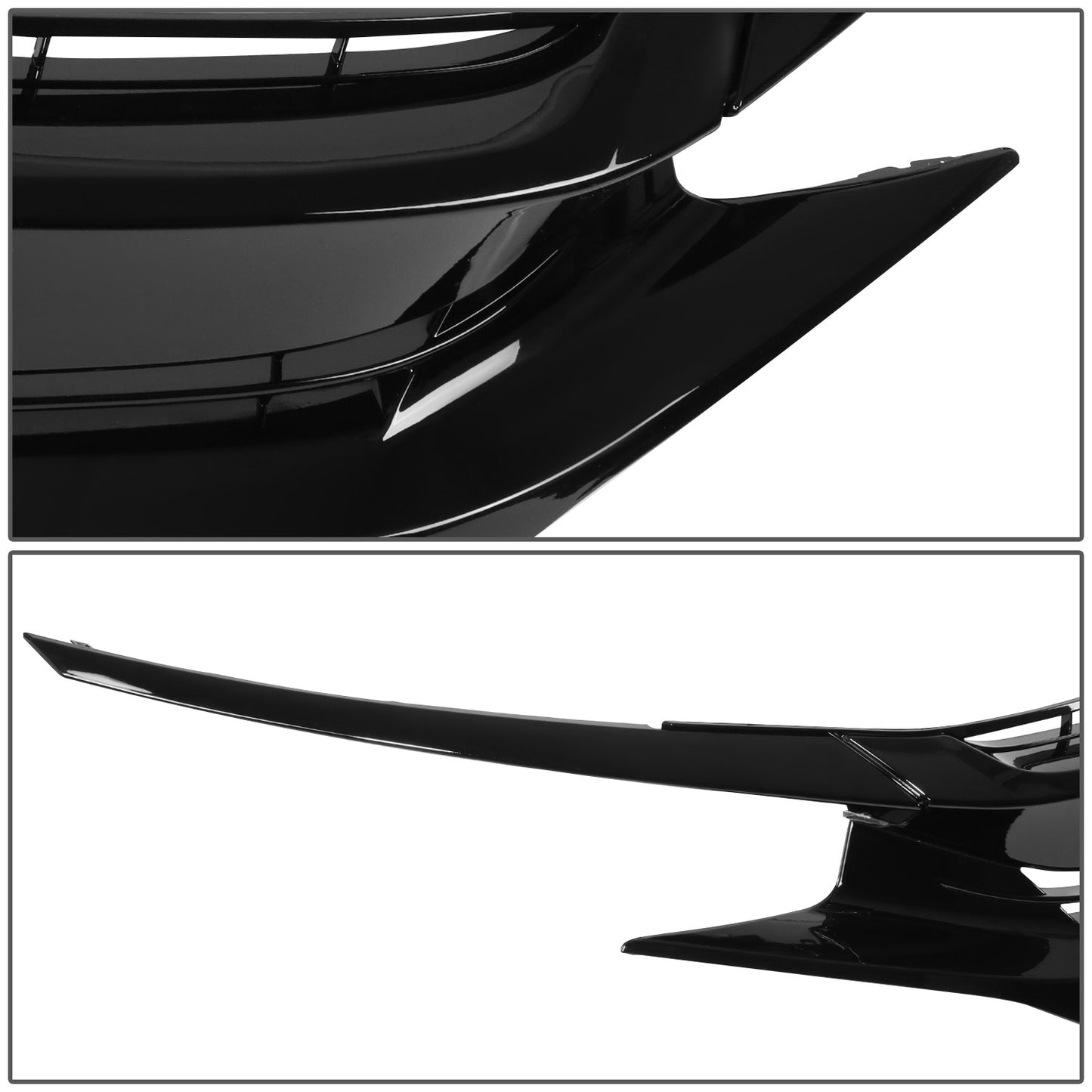 nan FRONT BUMPER GRILLE - 16-18 HONDA CIVIC 2/4-DR / 16-21 HONDA CIVIC SI, HATCHBACK, TYPE-R - BLACK