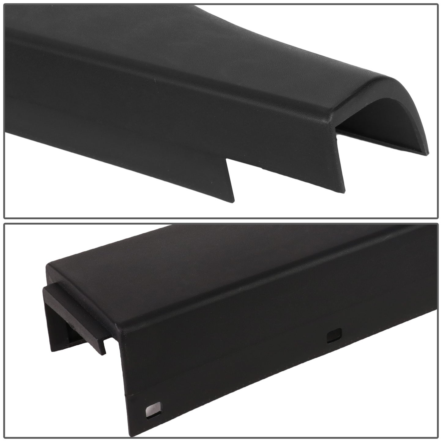 nan TAILGATE CAP COVER - 2PCS - 11-16 FOR F-250, F-350, F-450 SUPER DUTY - FITS MODELS WITH INTEGRATED TAIL GATE STEP - CENTER SECTION NOT INCLUDED - BLACK