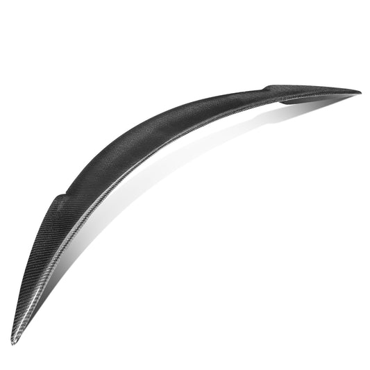 nan TRUNK SPOILER - 12-19 TESLA MODEL S - V-STYLE - CARBON FIBER - BLACK