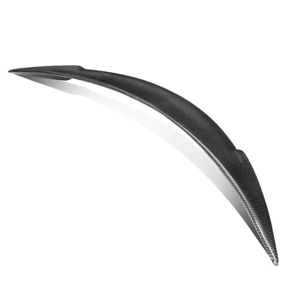 nan TRUNK SPOILER - 12-19 TESLA MODEL S - V-STYLE - CARBON FIBER - BLACK