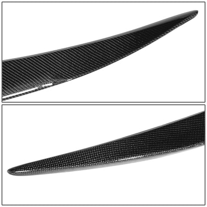 nan TRUNK SPOILER - 12-19 TESLA MODEL S - V-STYLE - CARBON FIBER - BLACK