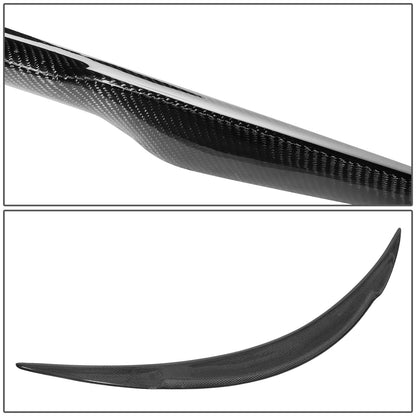 nan TRUNK SPOILER - 12-19 TESLA MODEL S - V-STYLE - CARBON FIBER - BLACK