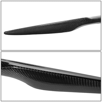 nan TRUNK SPOILER - 12-19 TESLA MODEL S - V-STYLE - CARBON FIBER - BLACK