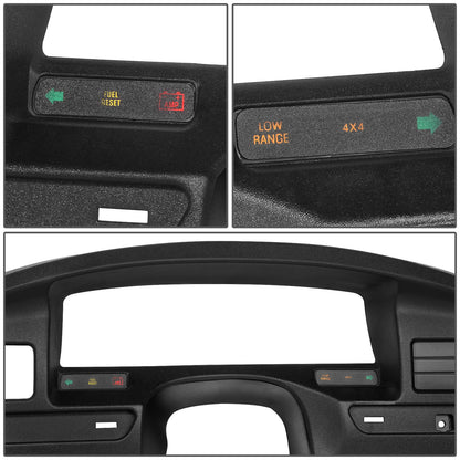 nan INSTRUMENT CLUSTER DASH PANEL BEZEL - 94-97 FORD F-150, F-250, F-350 / 94-97 FORD F SUPER DUTY - FITS MODELS WITH GAS ENGINES ONLY - BLACK