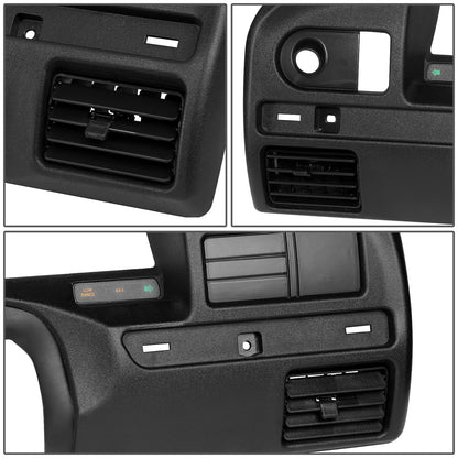 nan INSTRUMENT CLUSTER DASH PANEL BEZEL - 94-97 FORD F-150, F-250, F-350 / 94-97 FORD F SUPER DUTY - FITS MODELS WITH GAS ENGINES ONLY - BLACK