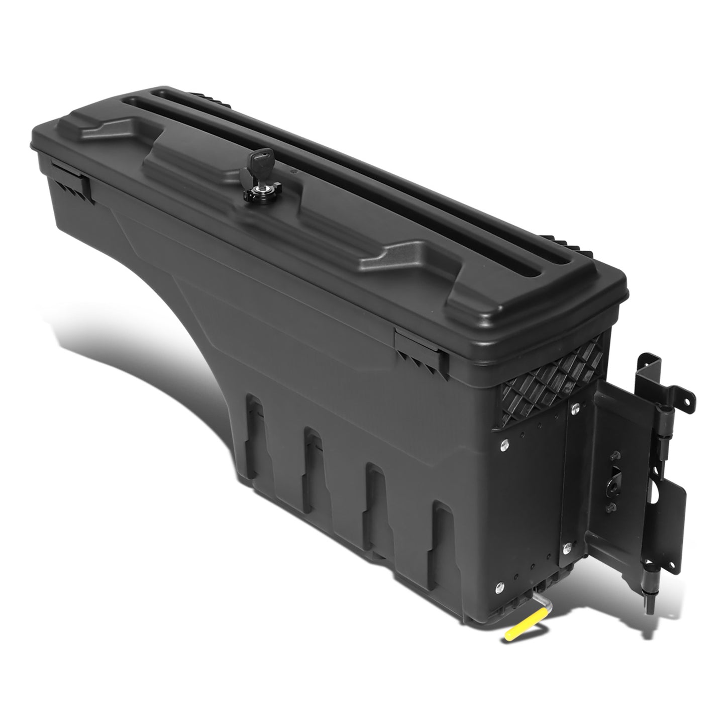 nan WHEEL WELL LOCK BOX - 15-19 CHEVY COLORADO, GMC CANYON - DRILLING IS REQUIRED TO MOUNT TO VEHICLE - W/ LOCK - W/ KEY - PASSENGER SIDE - BLACK